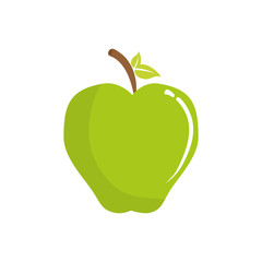 Delicious apple fruit icon vector illustration graphic design