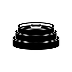 Gym weight disk icon vector illustration graphic design
