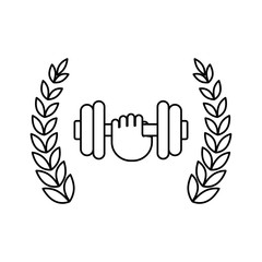 Gym weight isolated icon vector illustration graphic design