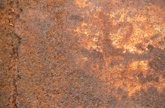 Rust metal plate for texture and background