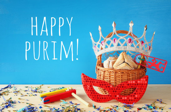 Purim celebration concept (jewish carnival holiday)