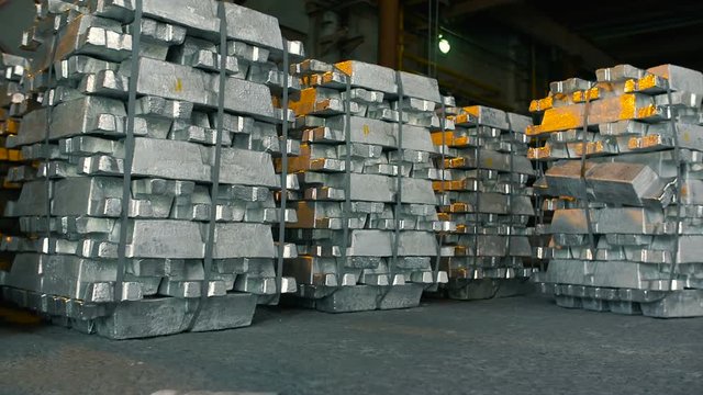Metal Ingots in Warehouses
