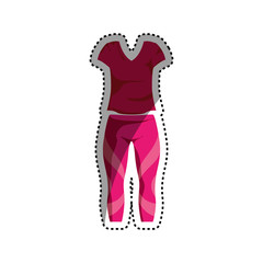 Women fitness wear icon vector illustration graphic design