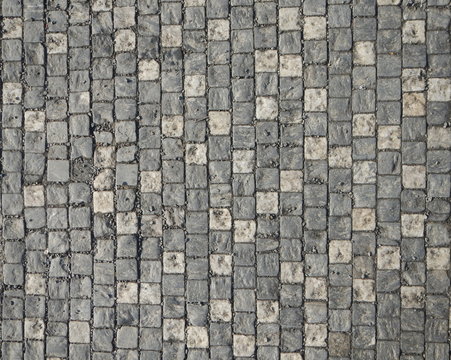 street pavement grey tiles structure