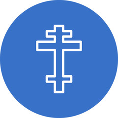 Obraz premium byzantine-cross icon