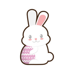 easter bunny egg symbol vector illustration eps 10