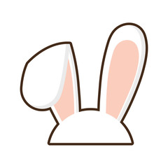 easter bunny ears icon vector illustration eps 10