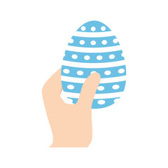 hand hing easter egg vector illustration eps 10