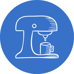 drawed-coffemaker icon