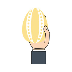 hand h painted easter egg vector illustration eps 10