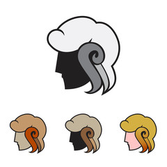 Prince Head Man Logo Symbol Illustration
