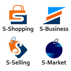 S Price Tag Shopping Discount Logo Template