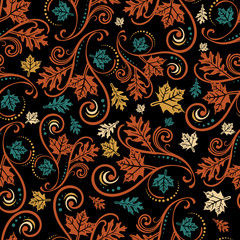 Seamless repeating floral pattern.Vector