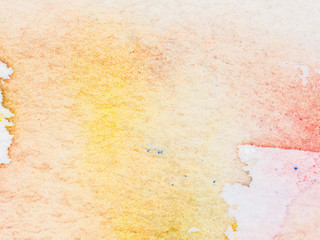 Color and texture of hand painted watercolor on paper