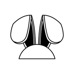 easter ears bunny icon vector illustration eps 10
