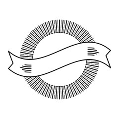 banner decorative frame ribbon design vector illustration eps 10