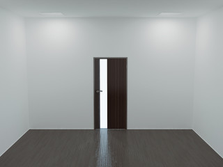 door in the big room, 3d