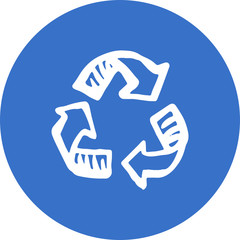 Recycling rubbish icon