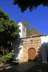Fototapeta na wymiar The Church of Nuestra Senora de Regla in Pajara. Fuerteventura