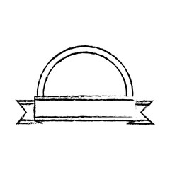 badge ribbon sticker sketch vector illustration eps 10