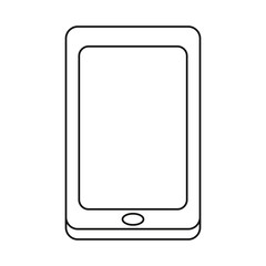 smartphone technology communication icon thin line vector illustration eps 10
