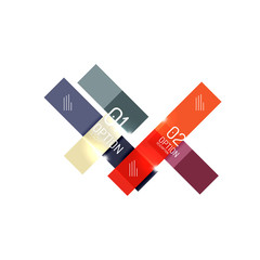 Infographics geometric business template