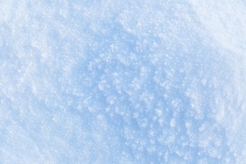 Snow background in close up