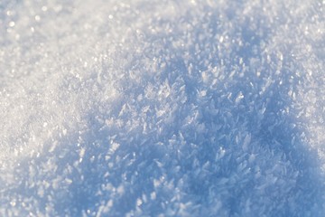 Obraz premium Snow background in close up