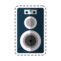 Fototapeta premium cartoon musical speaker audio stereo vector illustration eps 10