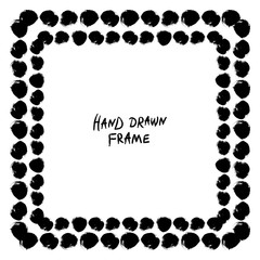 Black and white abstract frame