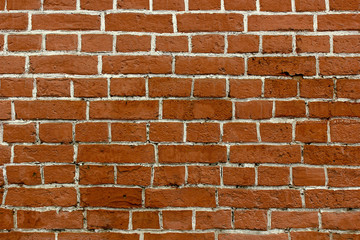Brick wall with white seams. Suitable for background