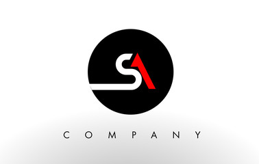 SA Logo.  Letter Design Vector. - obrazy, fototapety, plakaty