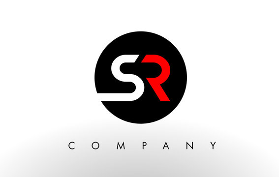 SR Logo.  Letter Design Vector.