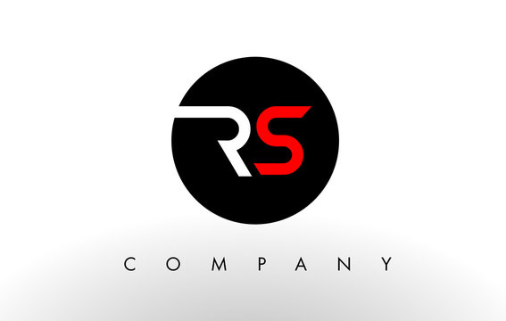RS Logo.  Letter Design Vector.