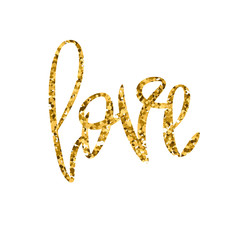 Romantic decorative poster with lettering.