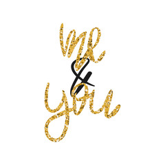 Romantic decorative poster with lettering.