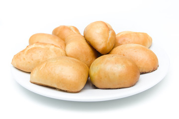 white dish with a delicious hot cakes