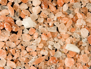 image of big pink salt closeup