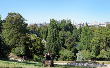 Parc des buttes Chaumont à Paris