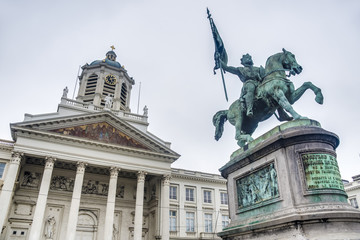 Fototapeta premium Godfrey of Bouillon in Brussels, Belgium