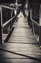 Obraz premium Details of a Suspension Bridge