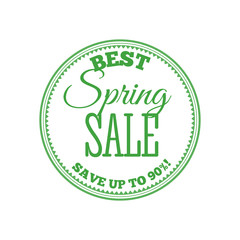 Spring Sale Lettering Design Background