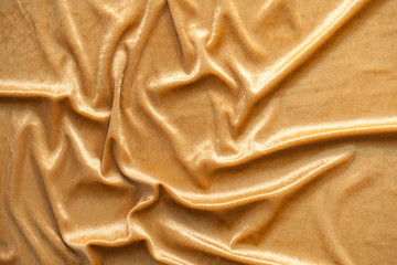 Yellow gold silky elegant luxury fabric textile for texture background