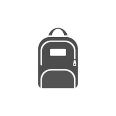 Dark backpack icon on a white background