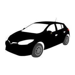 Car vector silhouette