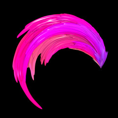 rendered bright wavy shape 