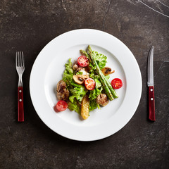 Warm Chicken Liver Salad