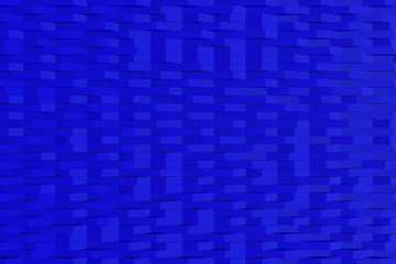 Abstract 3D rendering of matte plastic waves