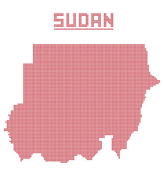 Sudan Africa Dot Map