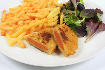 cordon bleu et frites